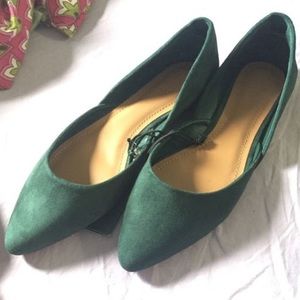 Green Forever 21 flats size 8